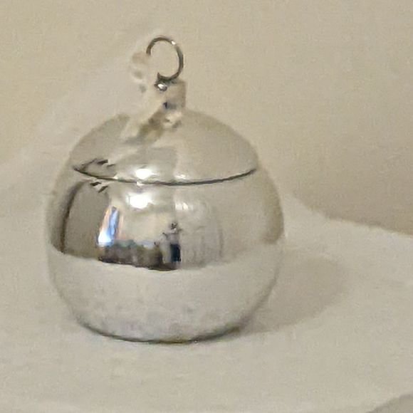 Bath & Body Works Other - Bath & Body Works Silver Ball Ornament Vintage Decoration